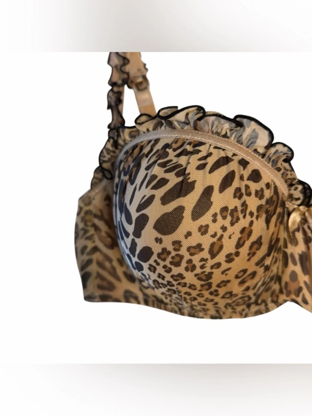 Vintage Frederick's of Hollywood Leopard Print Bra